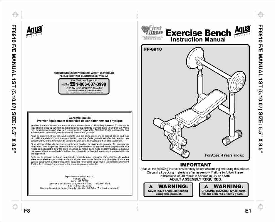 Aqua Leisure Home Gym FF 6910 E-page_pdf